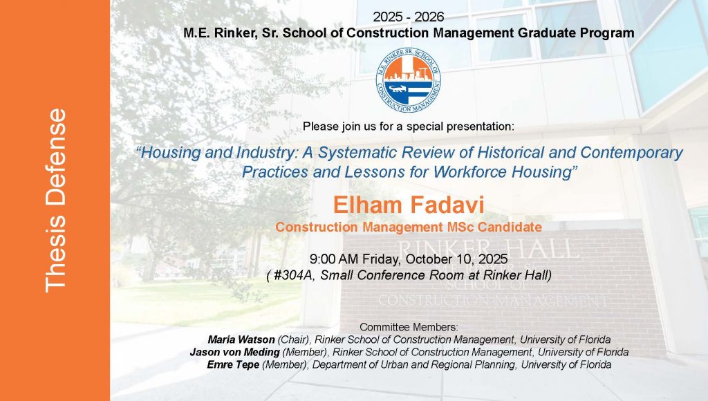 MSc Defense – Elham Fadavi