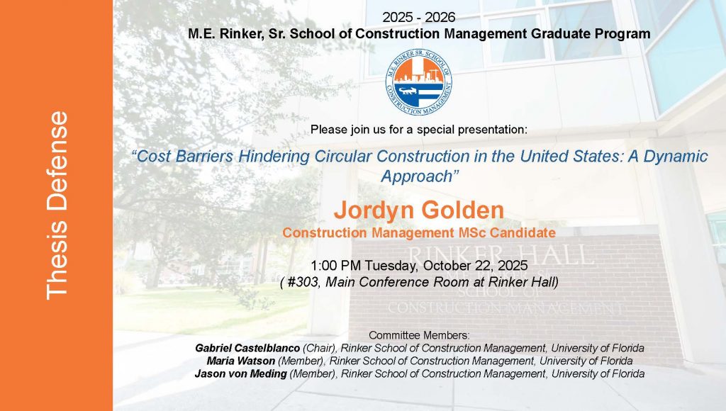 MSc Defense – Jordyn Golden
