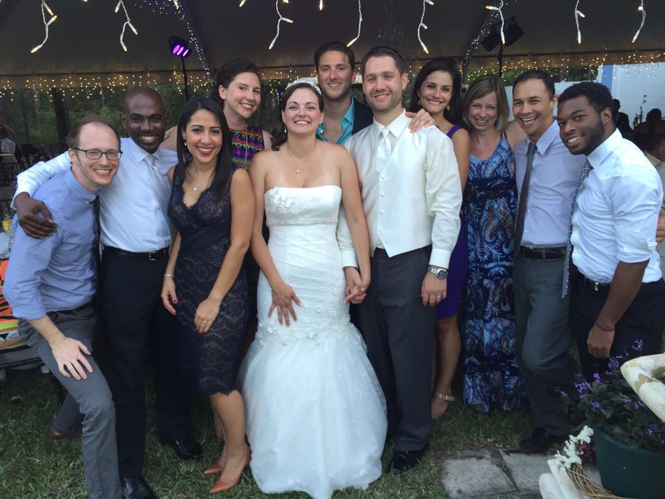 Alvarez attends a 2014 wedding with her former UF URP Classmates
