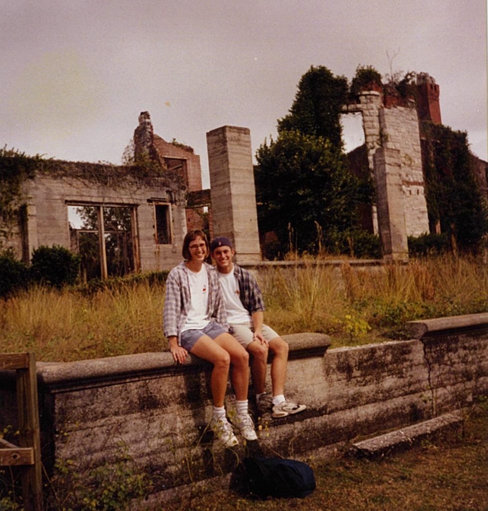 Field trip to Cumberland Island National Seashore during our LA graduate design studio in 1999 led by Professor Les Linscott.  Pictured: Dan Manley and Elisabeth (Wiese) Manley.