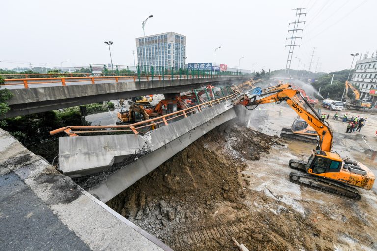 Wuxi City China Bridge Collapse