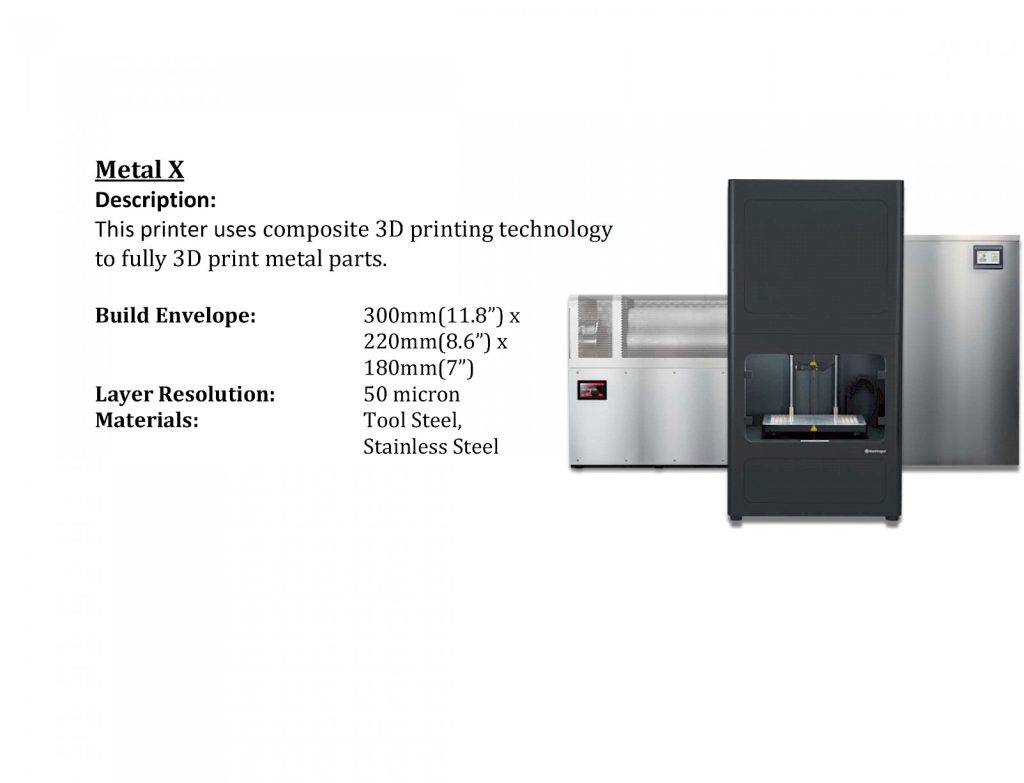 MEtal C 3D printers