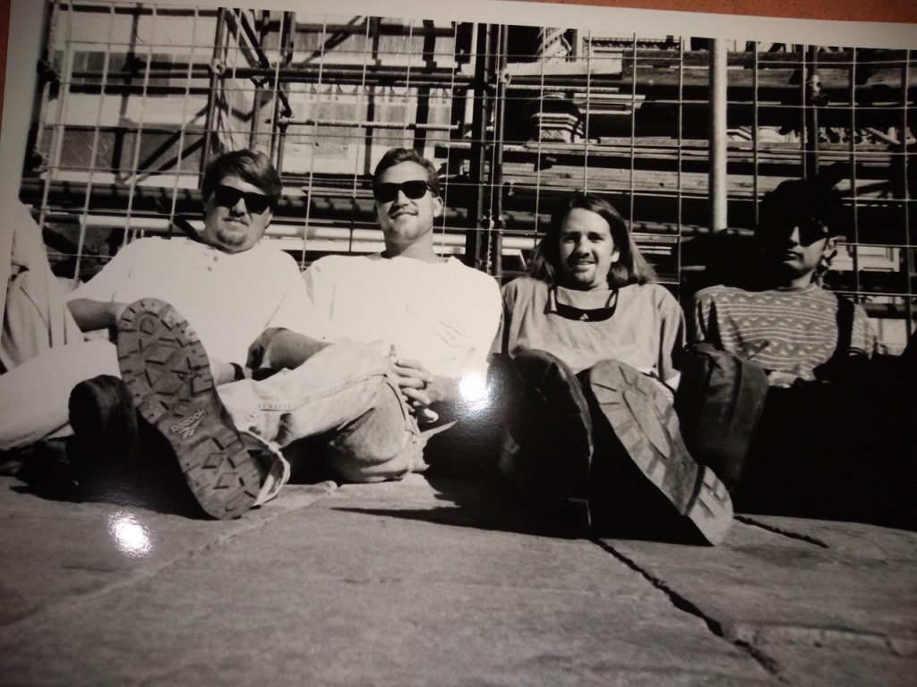 Dave Connor, Andy Welz, John Reed, Paris, 1994.