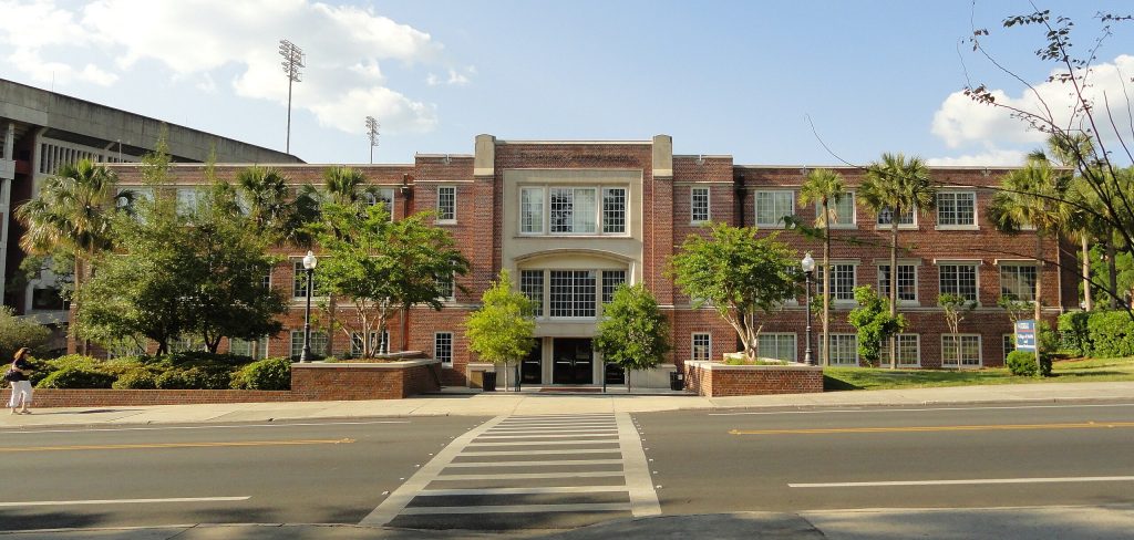 The Florida Gym on the campus of the University of Florida.